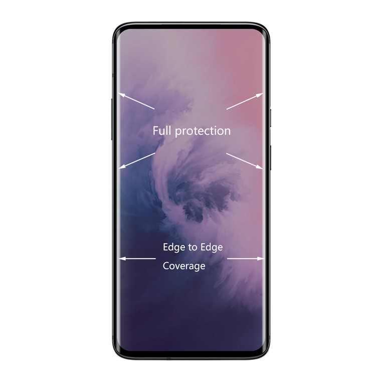 CAPPELLO PRINCE 3D 0.26mm 9H Pellicola Di Protezione A Prova Di Peep In Vetro Temperato A Copertura Totale Per Oneplus 7 Pro-3