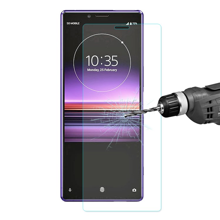 ENKAY 0.26mm 9H 2.5D Arc Edge Tempered Glass Screen Film for Sony Xperia 1-1