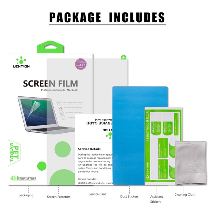 LENTION Ultra Clear Screen Protector Film for MacBook 12-inch with Retina Display-12