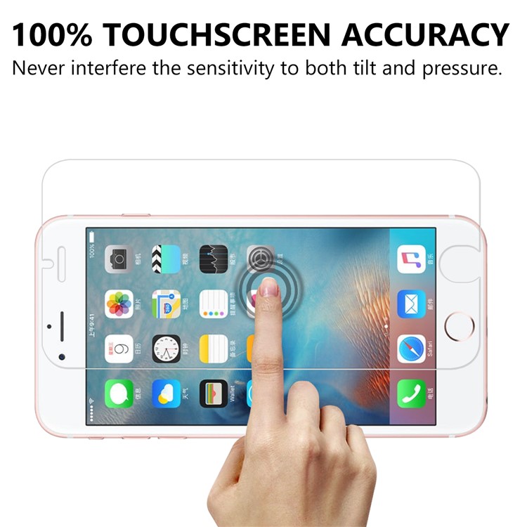 0.1mm Ultra-thin Anti-explosion 9H Arc Edge Tempered Glass Screen Protector for iPhone 6s / 6-7