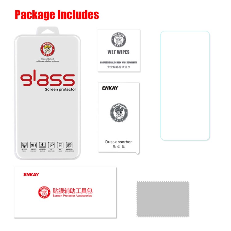 HAT PRINCE 9H 0.26mm 2.5D Tempered Glass Screen Protective Film for Samsung Galaxy A80-5