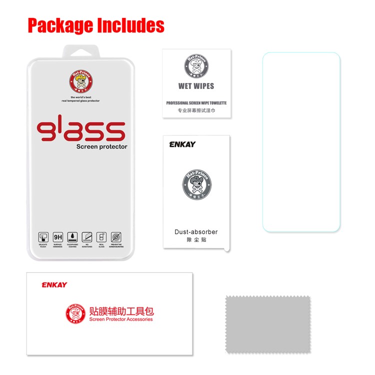 HAT PRINCE 9H 0.26mm 2.5D Tempered Glass Screen Protector Film for Motorola One Vision / P40-5