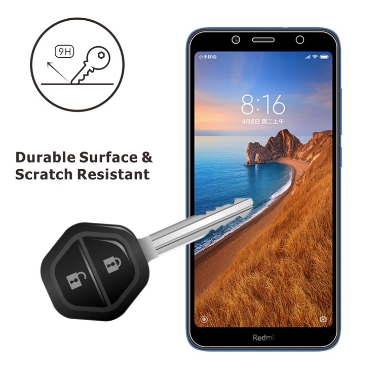 ITIETIE 2Pcs/Set 2.5D 9H Tempered Glass Phone Screen Protectors for Xiaomi Redmi 7A-4