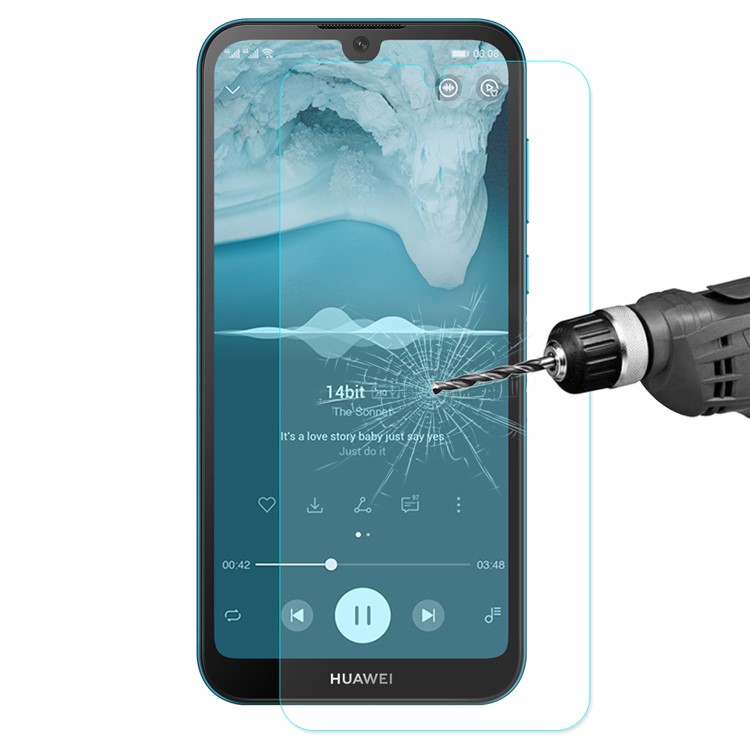 HAT PRINCE 9H 0.26mm 2.5D Tempered Glass Screen Protector Film for Huawei Y5 (2019)-1