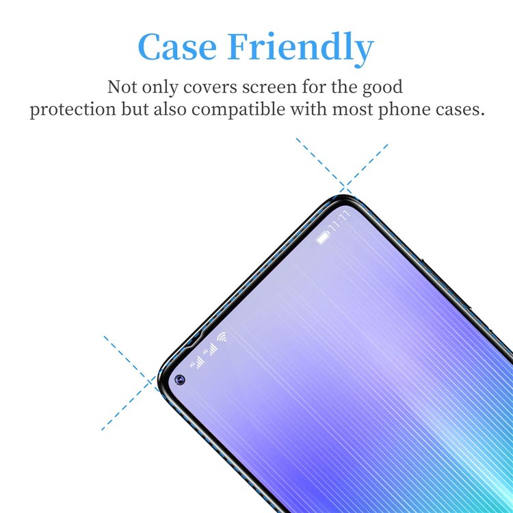 2Pcs/Set 3D 9H Tempered Glass Anti-explosion Screen Protective Film for Samsung Galaxy A80 / A90-3