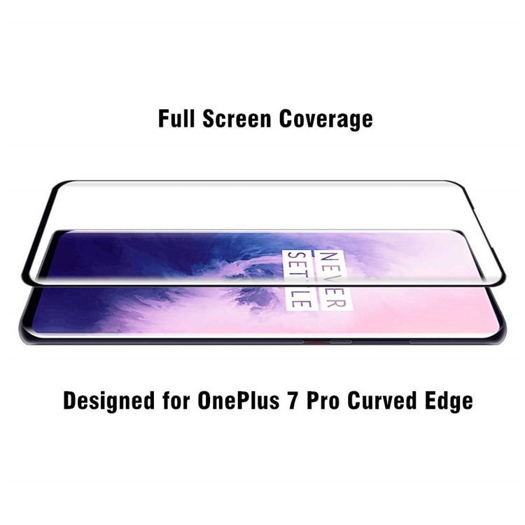 2PCS/Set 3D 9H Arc Edge Anti-explosion Tempered Glass Protector for OnePlus 7 Pro-2