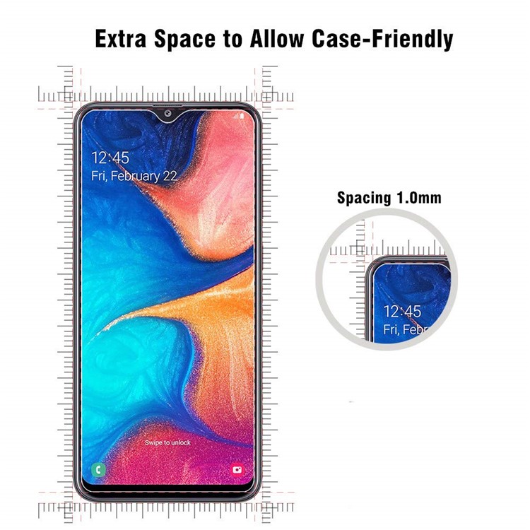 2PCS/Set 2.5D 9H Arc Tempered Glass Screen Protector for Samsung Galaxy A30/A50-4