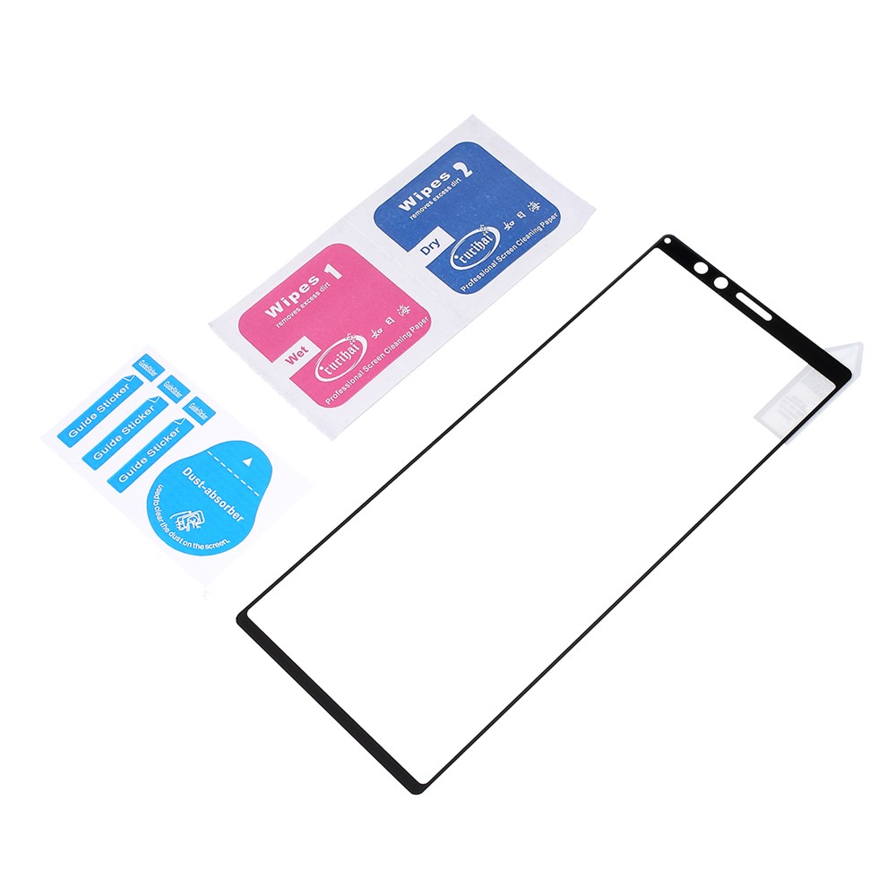 RURIHAI 0.26mm 2.5D Tempered Glass Full Size Screen Film for Sony Xperia 1-5