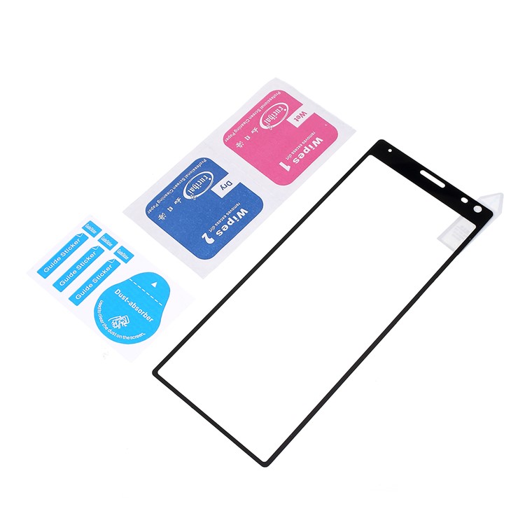 RURIHAI 0.26mm 2.5D Tempered Glass Full Size Screen Protective Film for Sony Xperia 10-5
