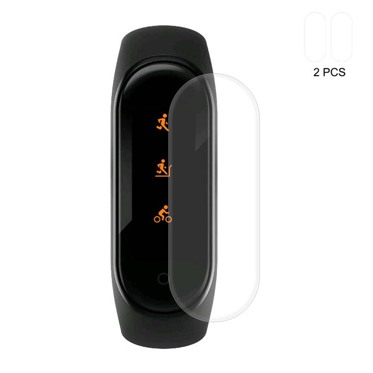 HAT PRINCE 2PCS HD Clear Soft TPU Screen Protector for Xiaomi Mi Smart Band 4-2