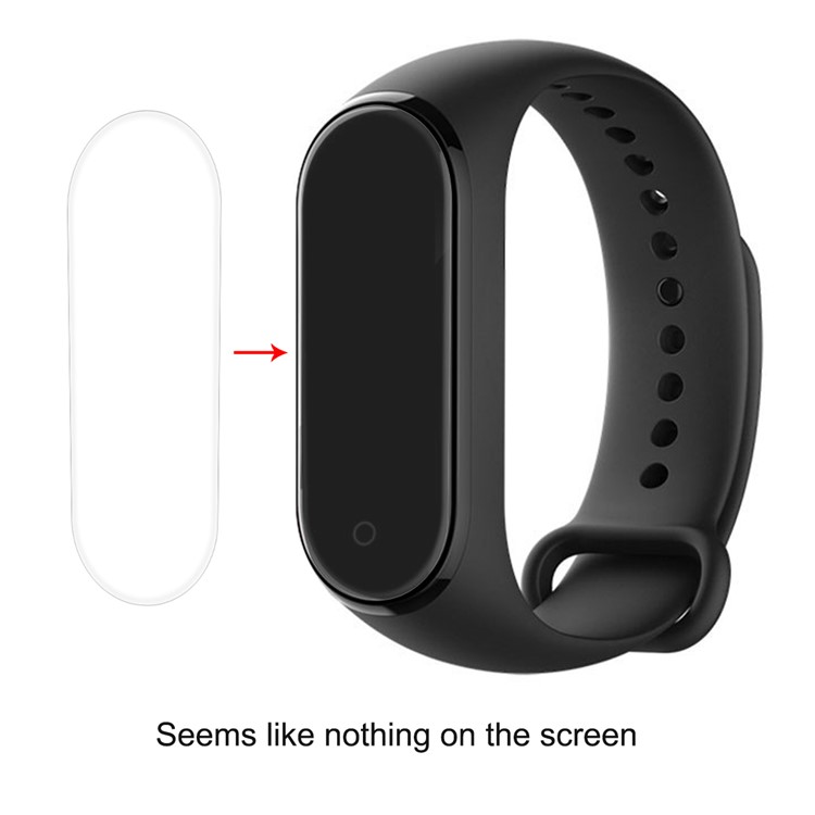 HAT PRINCE 2PCS HD Clear Soft TPU Screen Protector for Xiaomi Mi Smart Band 4-4