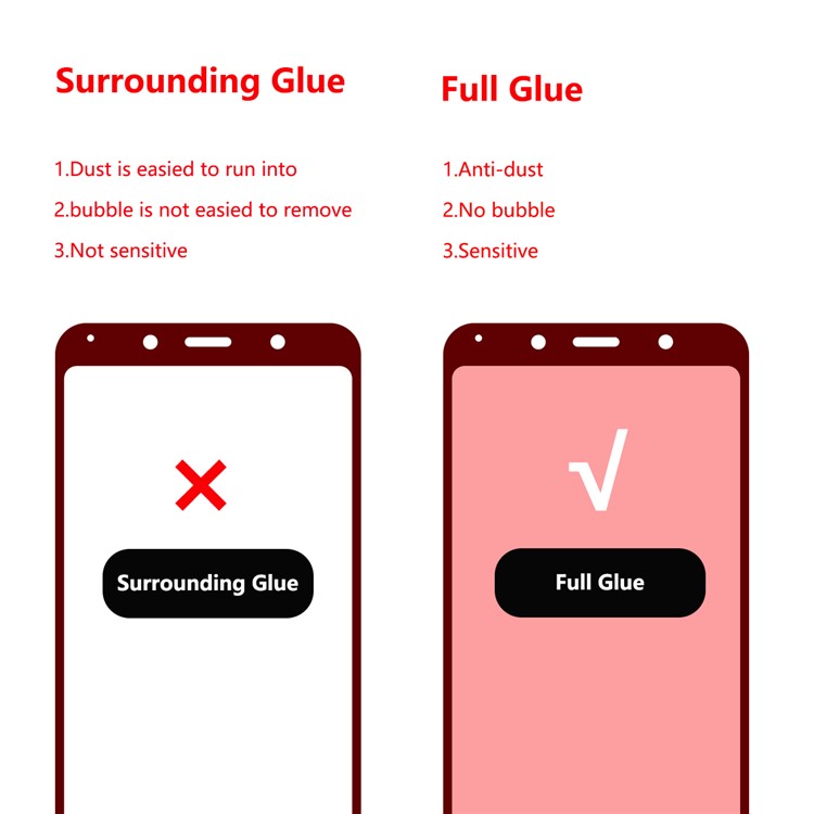 HAT PRINCE Full Glue 0.26mm 9H 2.5D Tempered Glass Full Screen Protector for Xiaomi Redmi 7A-3