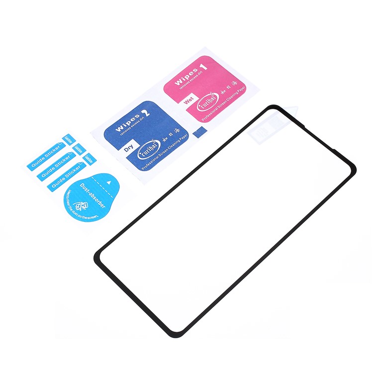 RURIHAI 0.26mm Silk Printing 2.5D Tempered Glass Full Size Screen Protector for Xiaomi Redmi K20 Pro/Mi 9T Pro - Transparent-5