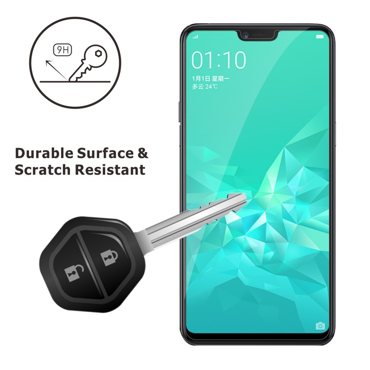 ITIETIE 2Pcs/Set 2.5D 9H Tempered Glass Screen Protectors for OPPO A3/A3s-2