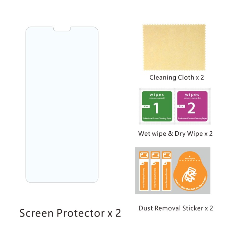 ITIETIE 2Pcs/Set 2.5D 9H Tempered Glass Screen Protectors for OPPO A3/A3s-6