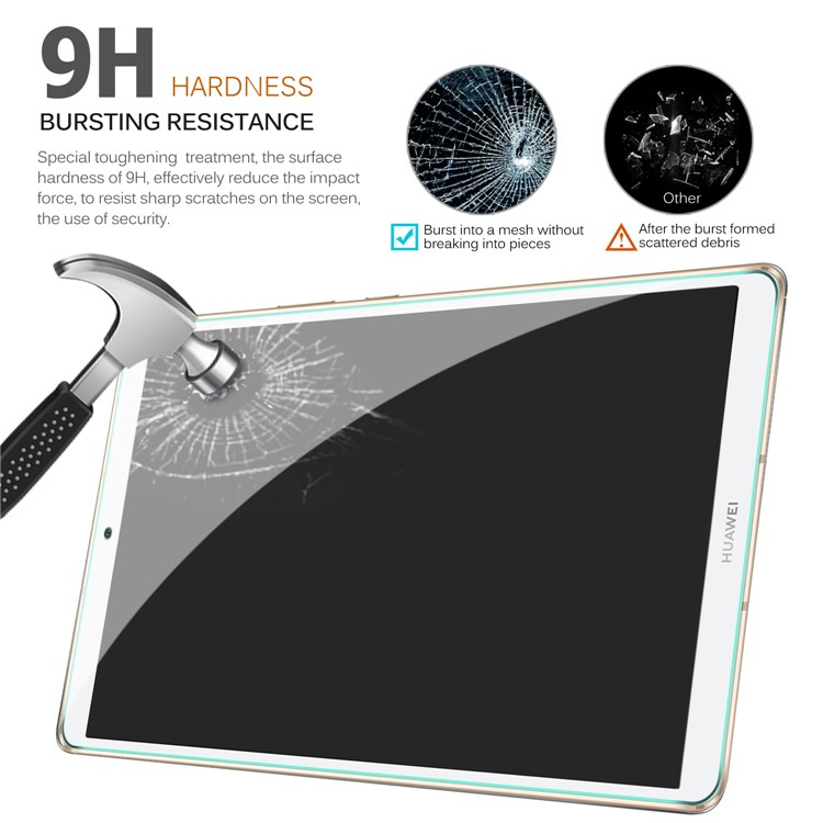 0.25mm 9H Full Size Tempered Glass Screen Protective Film (Arc Edge) for Huawei MediaPad M6 8.4-inch-2