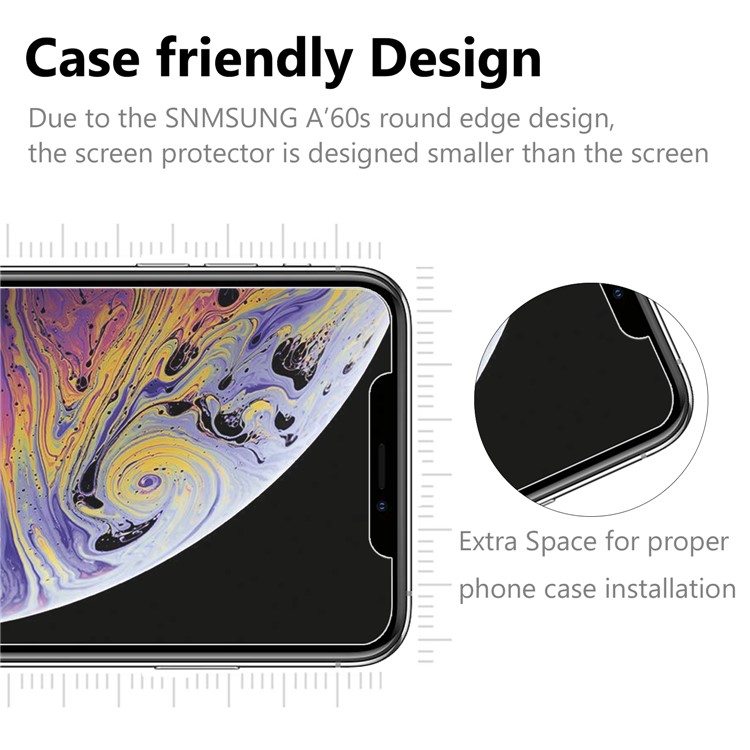 For Apple iPhone (2019) 6.5-inch 9H Full Screen Coverage Tempered Glass Protector Film 0.25mm Arc Edge-3