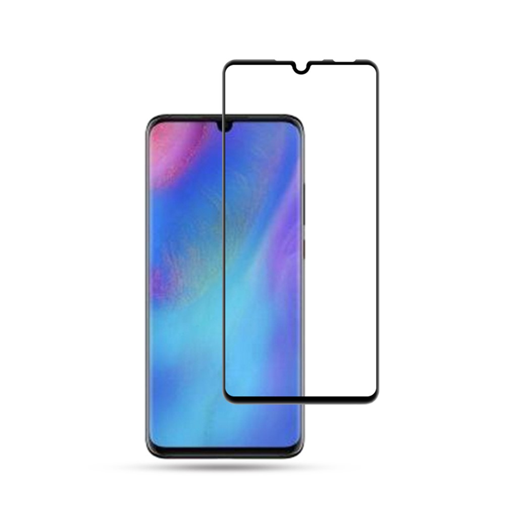 Amorus Silk Impression Plein Glue Trempé Verre Screen Protector Protector Film Pour Huawei P30 Lite / Nova 4e