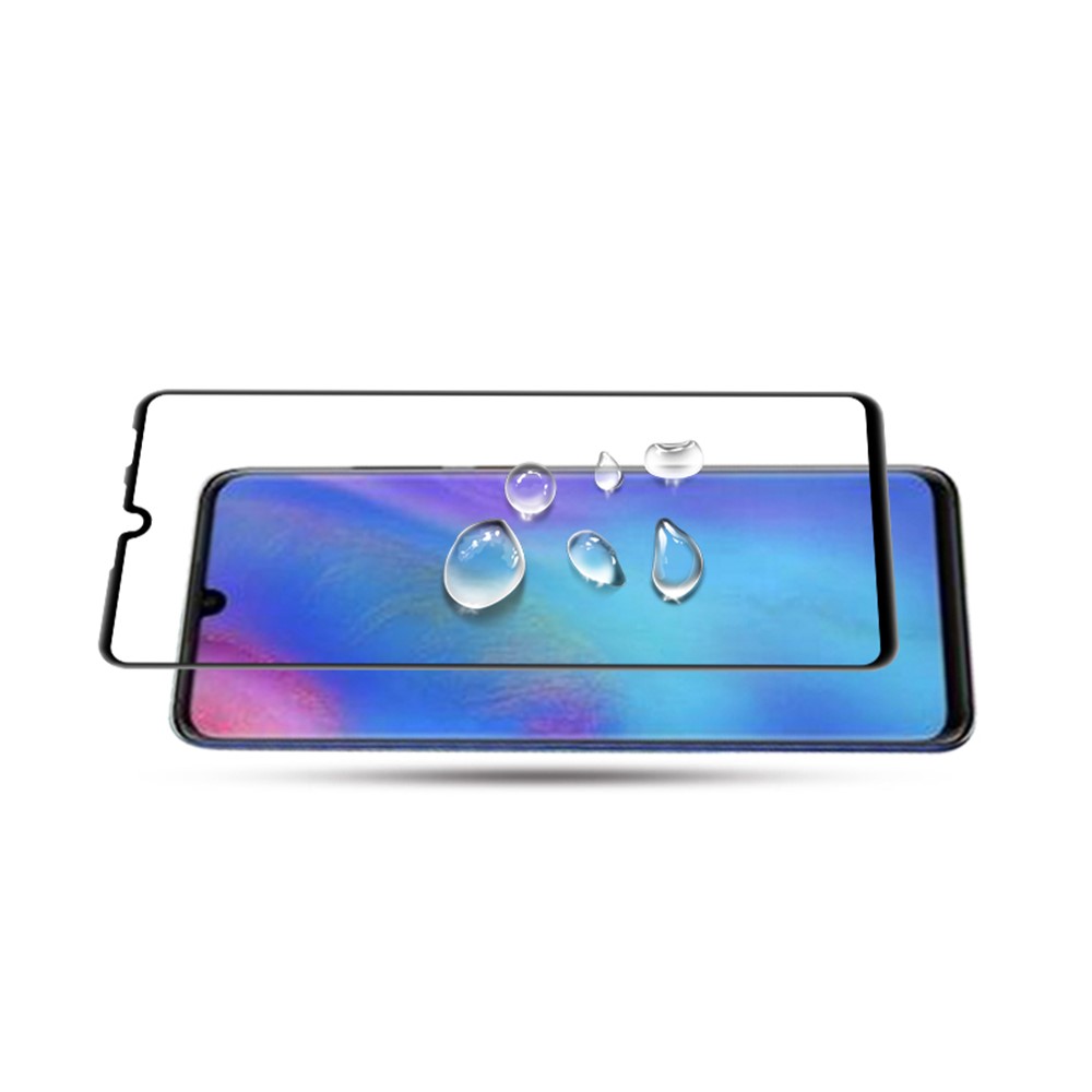 Amorus Silk Impression Plein Glue Trempé Verre Screen Protector Protector Film Pour Huawei P30 Lite / Nova 4e