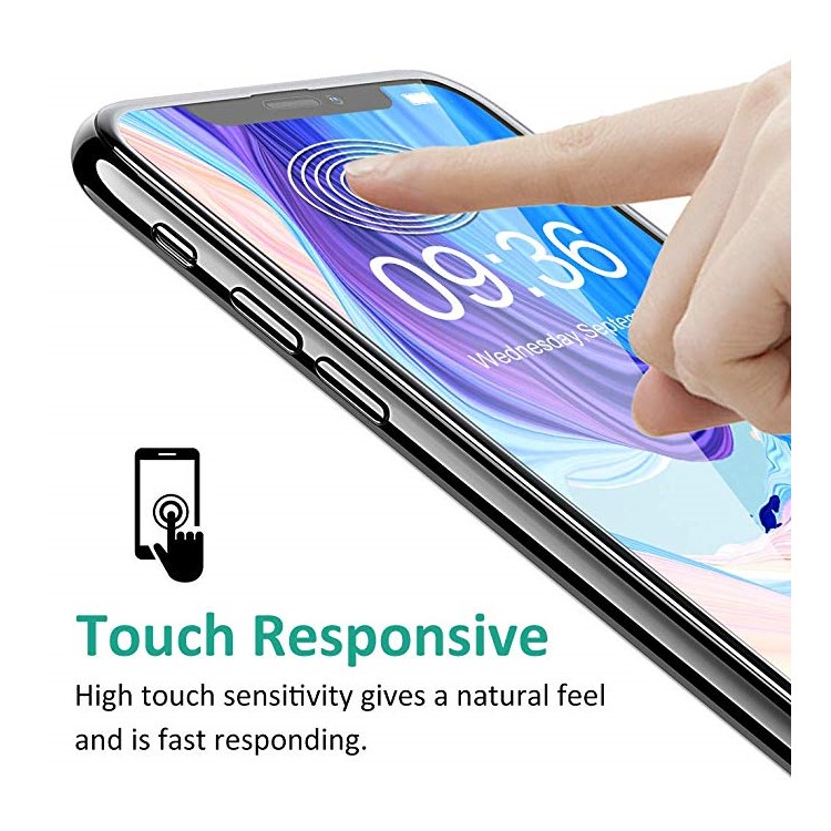AMORUS Para Iphone XS Max 6,5 Polegadas HD Tela De Vidro Temperado Filme Tela Cheia 0.3mm Arco Borda-6