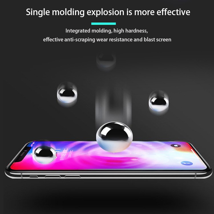 AMORUS 0.3mm Matte 3D Curved Full Cover Tempered Glass Screen Protector for Apple iPhone (2019) 5.8 inch / XS/X 5.8 inch - Black-6