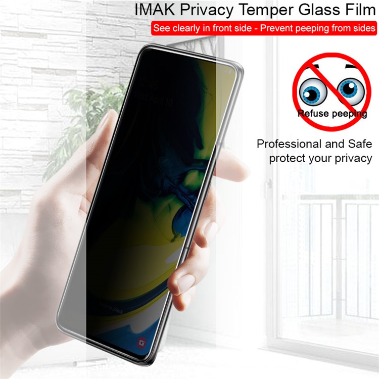 IMAK Privacy Anti-peep 9H Tempered Glass Screen Film for Samsung Galaxy A90 / A80-4