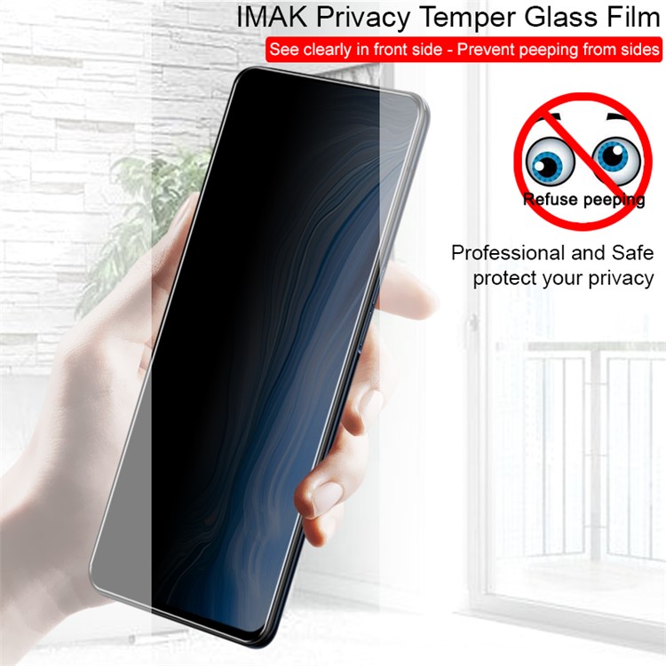 IMAK Anti-peep 9H Tempered Glass Screen Film for Oppo Reno 10x Zoom / F11 Pro-2