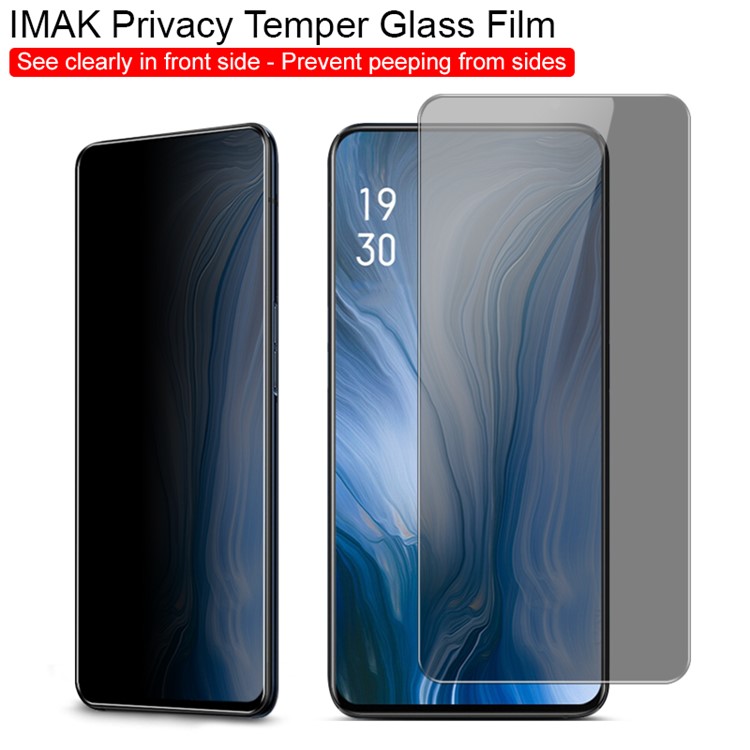 IMAK Anti-peep 9H Tempered Glass Screen Film for Oppo Reno 10x Zoom / F11 Pro-3