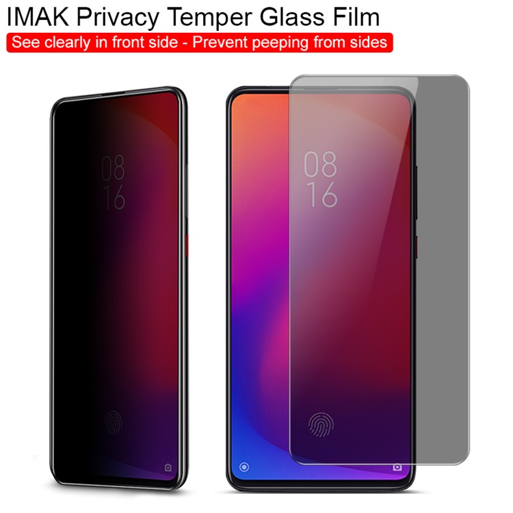 IMAK Anti-peep 9H Tempered Glass Screen Guard Film for Xiaomi Redmi K20 Pro/Redmi K20/Mi 9T/Mi 9T Pro-3