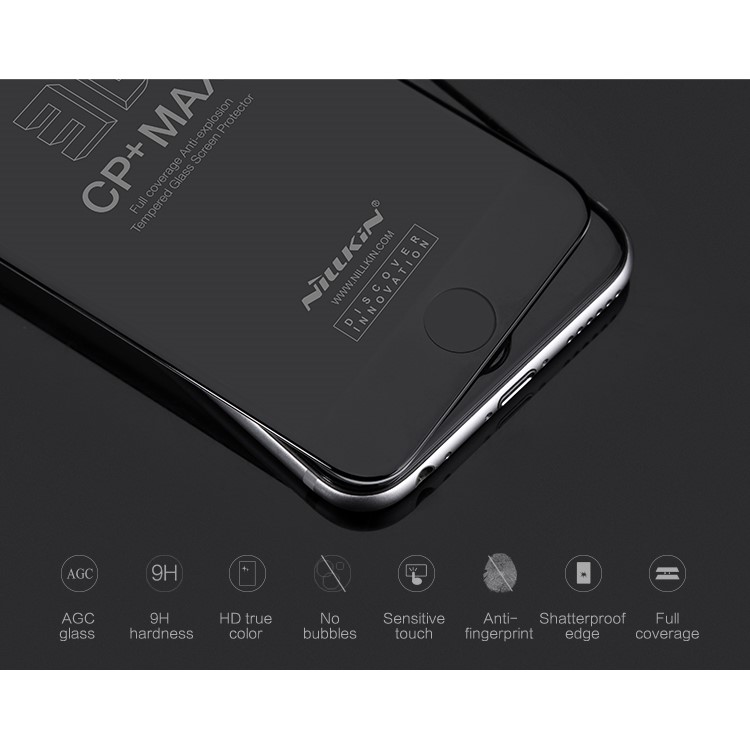 NILLKIN 3D CP + MAX Für IPhone 6s 6 Vollflächige Gewölbte Anti-Explosions-Hartglasfolie - Schwarz-8