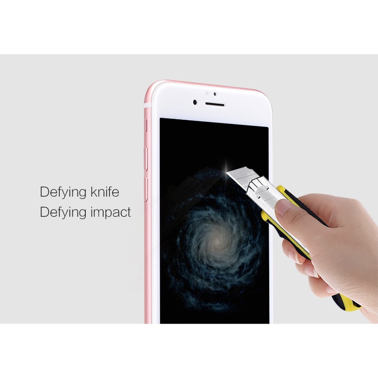 NILLKIN 3D CP+ MAX para iPhone 6s 6 Cobertura completa Curved Anti-filme de explosão Tempered Glass - branco-7