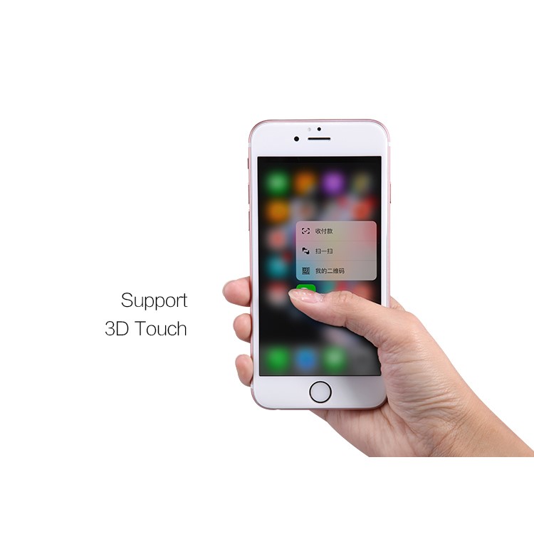NILLKIN 3D CP+ MAX para iPhone 6s 6 Cobertura completa Curved Anti-filme de explosão Tempered Glass - branco-8
