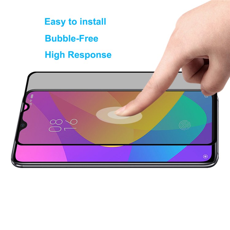 HAT PRINCE 0.26mm 9H 2.5D Privacy Protection Full Screen Tempered Glass Film for Xiaomi Mi 9 Lite/ Mi CC9/ Mi CC9 Meitu Edition-5