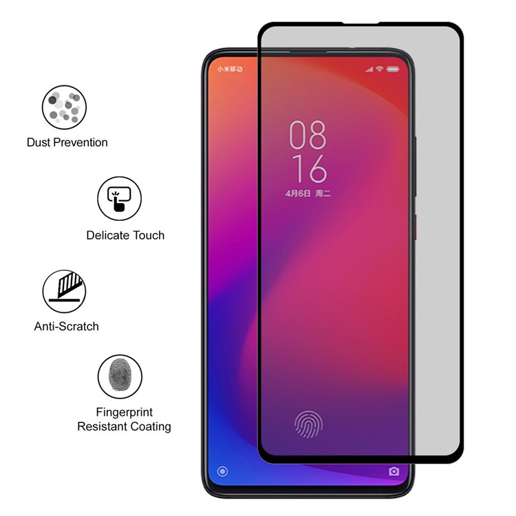 HAT PRINCE 0.26mm 9H 2.5D [Privacy Protection] Tempered Glass Full Screen Protector for Xiaomi Redmi K20/K20 Pro/Mi 9T/Mi 9T Pro-2