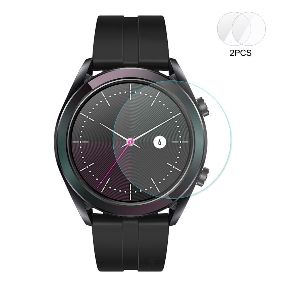 2Pcs/Set HAT PRINCE for Huawei Watch GT 42mm Tempered Glass 0.2mm 9H 2.15D Arc Edge Screen Protector-1