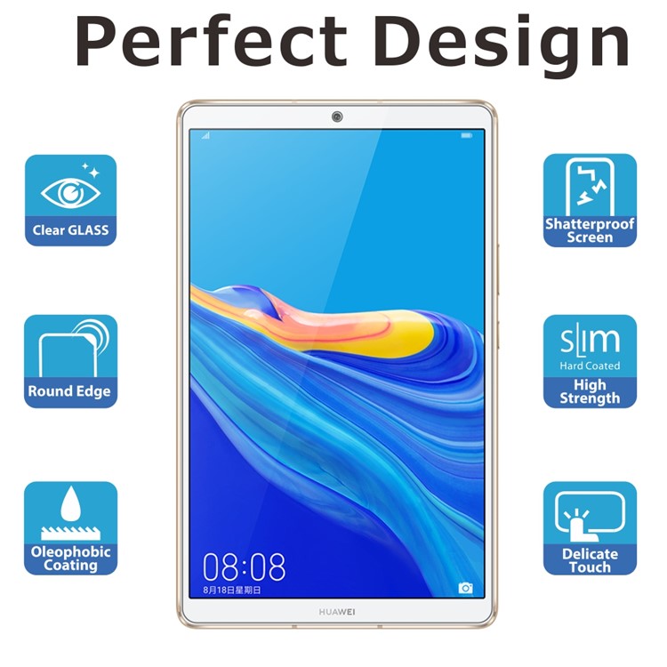 ITIETIE 2.5D 9H Tempered Glass Screen Protective Film for Huawei MediaPad M6 8.4-inch-2