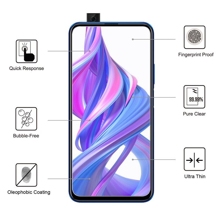 0.25mm 9H Full Size Tempered Glass Screen Protective Film for Huawei Honor 9X-6