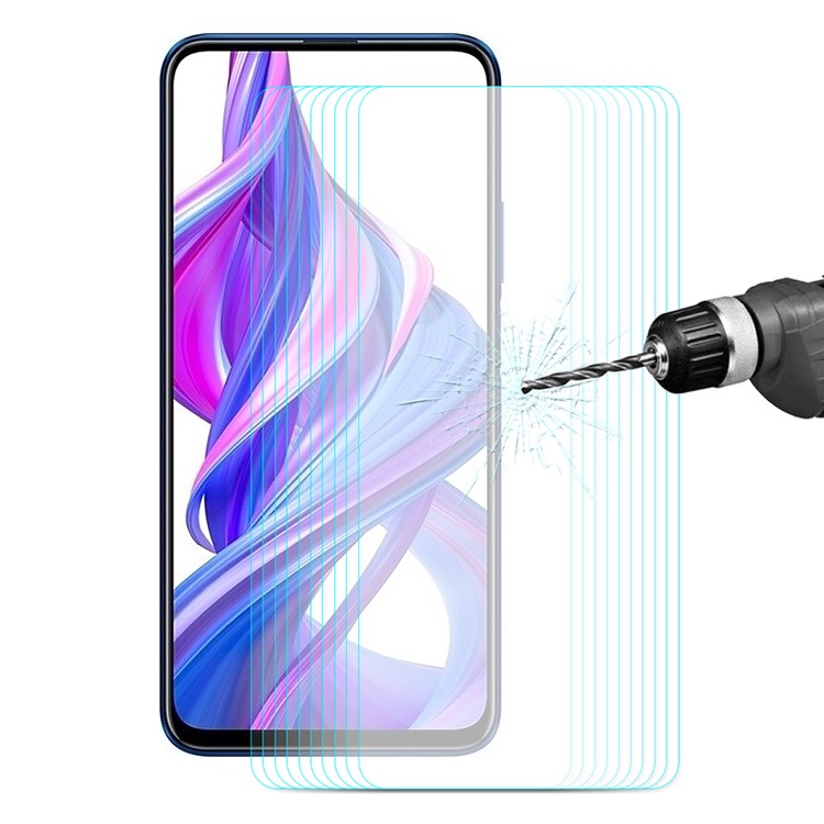 10Pcs ENKAY 0.26mm 9H 2.5D Arc Edge Tempered Glass Screen Protector Film for Huawei Honor 9X (For China) / Honor 9X Pro-1