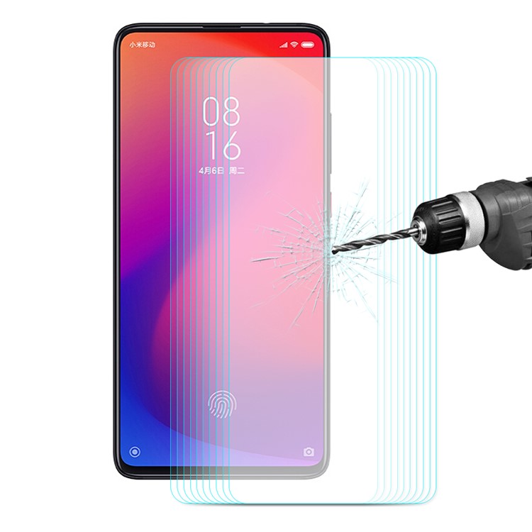 10Pcs ENKAY 0.26mm 9H 2.5D Arc Edge Tempered Glass Screen Protector Film for Xiaomi Redmi K20 Pro/Redmi K20/Mi 9T/Mi 9T Pro-1