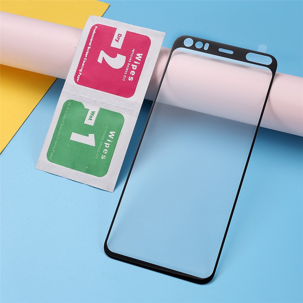 Ultra Clear Curved Full Cover Tempered Glass Protective Screen Film for Google Pixel 4 - Black-5