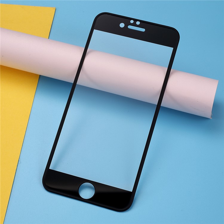 AMORUS Pour Iphone 6 / 6s 4,7 Pouces Silicone Souple Bords Incassables Protecteur D'écran En Verre Trempé - Noir-4