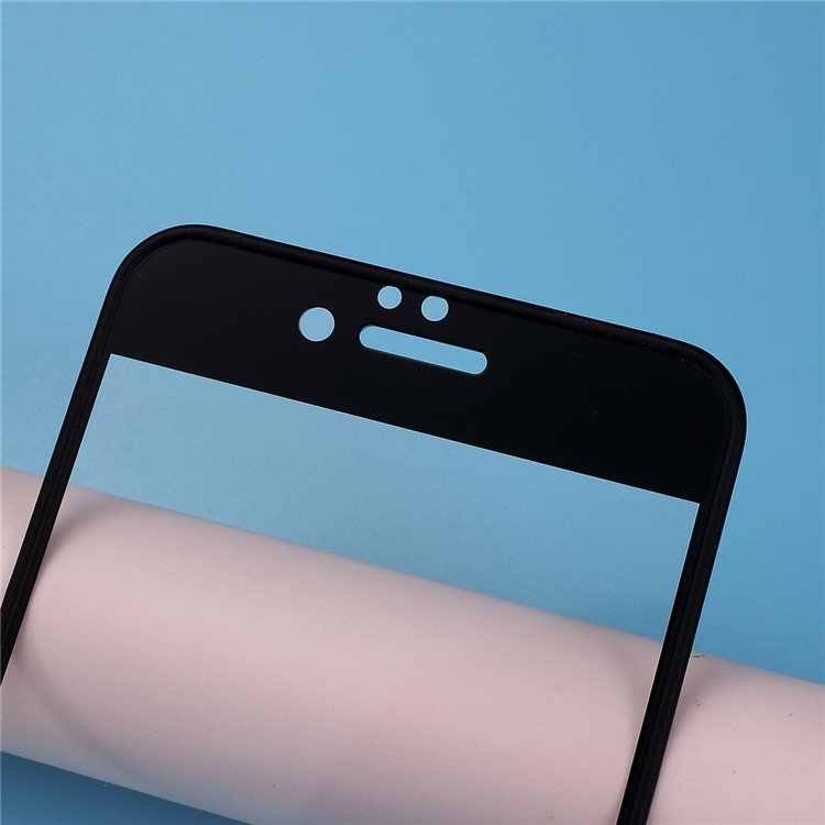 AMORUS Pour Iphone 6 / 6s 4,7 Pouces Silicone Souple Bords Incassables Protecteur D'écran En Verre Trempé - Noir-5