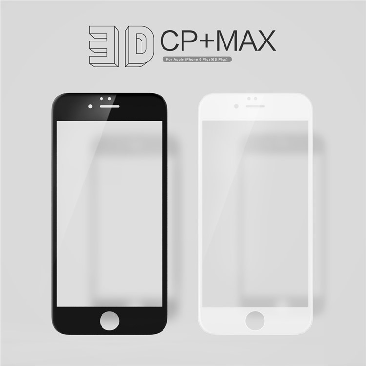 NILLKIN 3D CP+ MAX for iPhone 6s Plus/6 Plus Full Size Curved Tempered Glass Screen Guard Anti-explosion - White-9