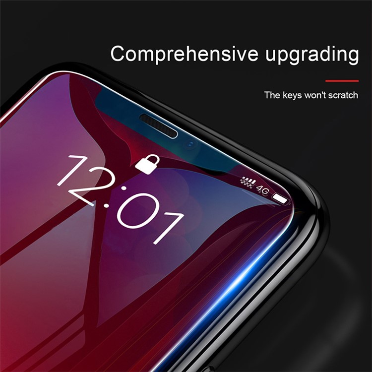 BASEUS for iPhone (2019) 6.1-inch 2PCS 0.15mm Full-glass Anti-bluelight Tempered Glass Film with Installation Tool-2