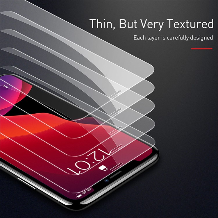 BASEUS for iPhone (2019) 6.1-inch 2PCS 0.15mm Full-glass Anti-bluelight Tempered Glass Film with Installation Tool-6