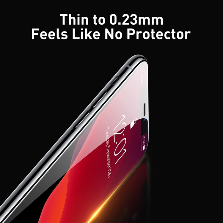 Baseus Pour IPhone 11 6.1 Pouces (2019) / XR 6.1 Pouces (2018) Curved Screen Glass Screen Screen Protector Pet Edge Écran Films Avec Outil D'installation 2pcs / Set - Noir