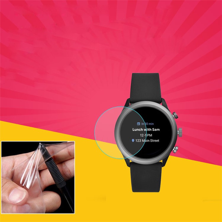 D36MM Anti-explosion Full Coverage Soft TPU Watch Screen Protector Film for Fossil Sport D33MM-1