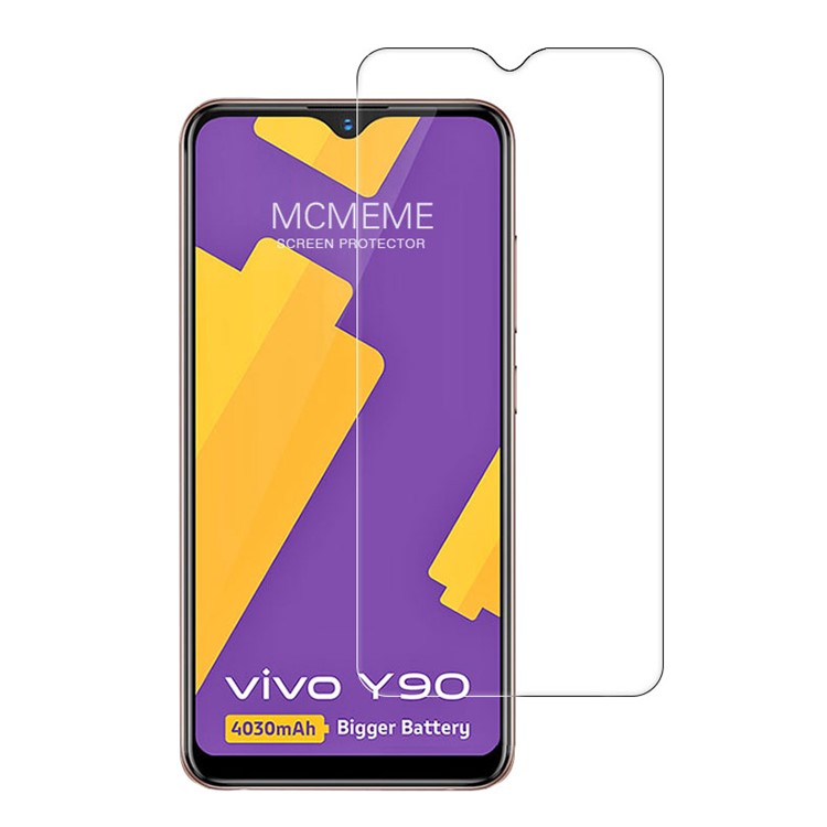 0.3mm Arc Edge Tempered Glass Screen Protective Film for vivo Y90-1