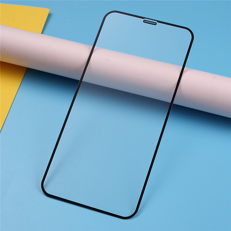 Full Screen Silk Printing Tempered Glass Protector with Anti-dust Mesh for iPhone 11 6.1 inch/XR-3