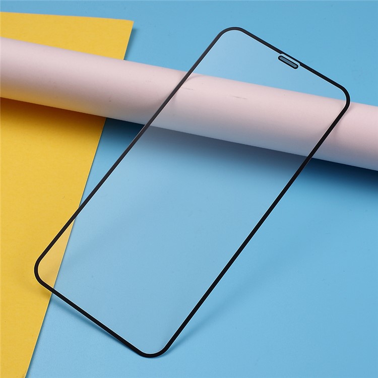 Full Screen Silk Printing Tempered Glass Protector with Anti-dust Mesh for iPhone 11 6.1 inch/XR-6